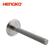 sintered powder 2um stainless Steel 1.5 " Tri Clamp Fitting Diffusion Stone with 1/4" NPT female thread